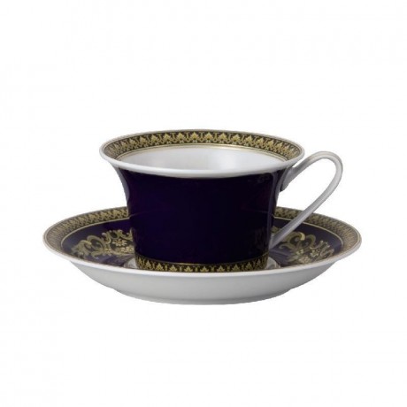 Rosenthal meets Versace Rosenthal Versace Medusa blue Teetasse 2-tlg. 0,22 L Синяя чайная чашка Rosenthal Versace Medusa 2 шт. 0,22 л