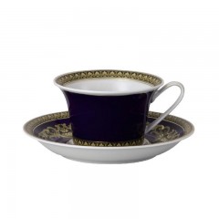 Rosenthal meets Versace Rosenthal Versace Medusa blue Teetasse 2-tlg. 0,22 L Синяя чайная чашка Rosenthal Versace Medusa 2 шт. 0,22 л