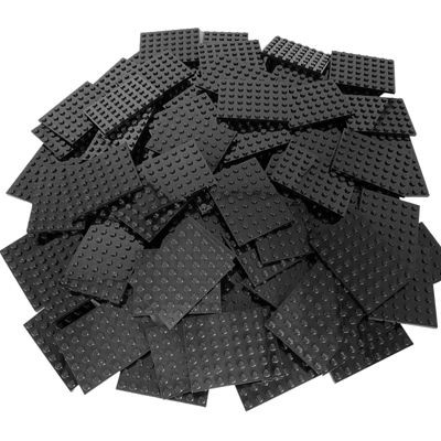 LEGO LEGO schwarze 6X8 Platten - Classic, Basic, City, Mine Craft - 3036 - 25x Черные пластины LEGO 6X8 — Classic, Basic, City, Mine Craft — 3036 — 25x