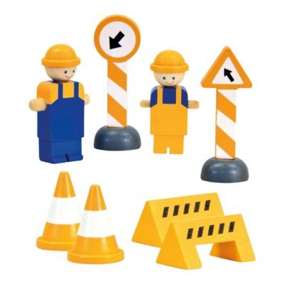 Bino Baukran mit Zubehor aus Holz Строительный кран с деревянными аксессуарами