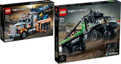 LEGO Technic 2er Set: 42128 Schwerlast-Abschleppwagen + 42129 4x4 Mercedes-Benz Zetros Offroad-Truck Набор Technic из 2 предметов: 42128 Тяжелый тягач + 42129 4x4 Mercedes-Benz Zetros Off-Road Truck