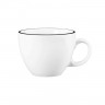 Seltmann Weiden Seltmann Weiden Modern Life Black Line Espressoobertasse 0,09 L mit Untertasse 2-tlg. Чашка для эспрессо Seltmann Weiden Modern Life Black Line 0,09 л с блюдцем, 2 шт.