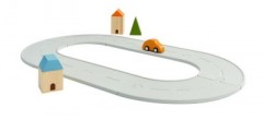 PLANTOYS Planworld Strassen und Schienen Set klein Autospielesets Planworld Roads and Rails Set Маленькие игровые наборы с машинками