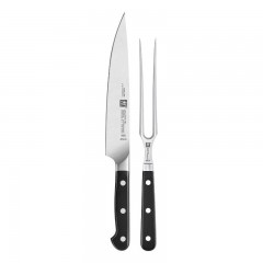 Zwilling Zwilling Kochmesser Pro Tranchierbesteck Set 2-tlg. 1x Fleischmesser / 1x Fleischgabel Набор для разделки ножей Zwilling Pro, 2 предмета. 1x нож для мяса / 1x вилка для мяса