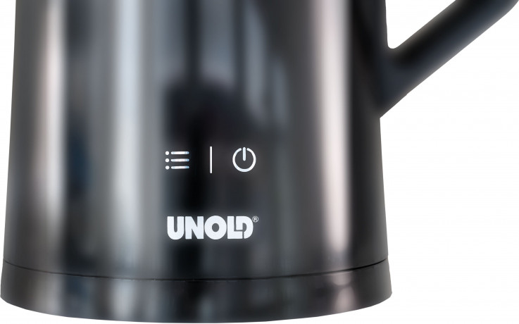 Unold Unold Wasserkocher Unold Wasserkocher schnurlos Schwarz, 1.50 l, 1800 W Чайник Unold Чайник Unold беспроводной черный, 1,50 л, 1800 Вт