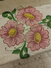 Скатерть винтажная Claudio Bernini с изображением букета розовых цветов, 100 х 98 см, Италия, 1970-80гг.