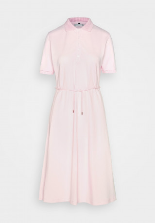 Tommy Hilfiger OPENWORK Shirt dress pastel pink АЖУР Платье-рубашка пастельно-розовый