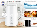 JUNG JUNG Wasserkocher ADLER AD1345W Wasserkocher mit Temperatureinstellung Digital kettle, 1.7 l, 2200 W, LED Touch Display Digital, 2200W, Edelstahl Kocher Cool Touch Kettle  Чайник JUNG Чайник ADLER AD1345W с регулировкой температуры Цифровой чайник, 1