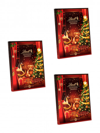 Lindt Адвент календарь 2025, 24 сладких сюрприза, 36 х 48 см, 750 г, 3 штуки