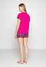 Tommy Hilfiger SHORT SLEEVE SET Pyjamas eccentric magenta/pink КОМПЛЕКТ С КОРОТКИМ РУКАВОМ Пижамы эксцентричный пурпурный/розовый