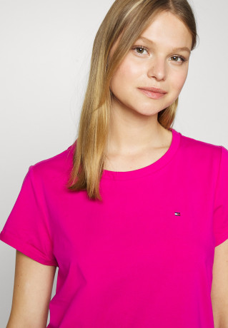 Tommy Hilfiger SHORT SLEEVE SET Pyjamas eccentric magenta/pink КОМПЛЕКТ С КОРОТКИМ РУКАВОМ Пижамы эксцентричный пурпурный/розовый