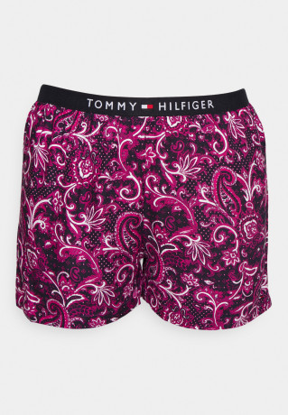 Tommy Hilfiger SHORT SLEEVE SET Pyjamas eccentric magenta/pink КОМПЛЕКТ С КОРОТКИМ РУКАВОМ Пижамы эксцентричный пурпурный/розовый