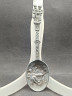 Ложка винтажная Jan Steen Pewter, сувенирная, с объемным декором, фигурками на ручке, олово, 17.5 см, Голландия, 1950-60гг.