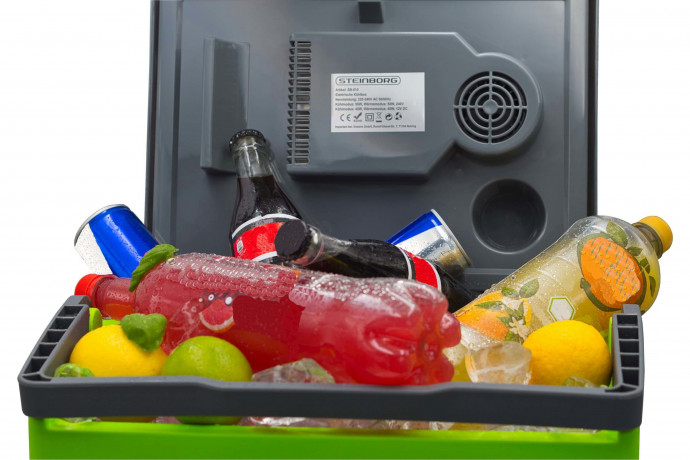 STEINBORG STEINBORG Thermobehalter SB-510 Kuhlbox, Kunststoff, (Einzeln), 30 Liter, Tragegriff, Warmhaltefunktion, 12V und 230V Anschluss  Термоонтейнер STEINBORG SB-510, пластиковый, (одинарный), 30 литров, ручка для переноски, функция поддержания тепла,
