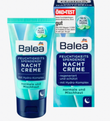 Balea (Балеа) Feuchtigkeitsspendende Nachtcreme Увлажняющий Ночной крем для лица	, 50 мл
