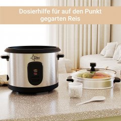 Suntec Wellness Suntec Wellness Reiskocher RKO-9974 THUY-DENISE, 400,00 W, Dampfgarer, Multikocher mit Warmhaltefunktion, Messbecher  Reiskelle  Рисоварка Suntec Wellness RKO-9974 THUY-DENISE, 400,00 Вт, пароварка, мультиварка с функцией подогрева, мерный