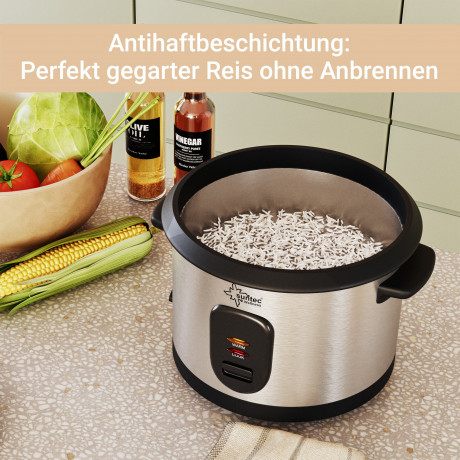 Suntec Wellness Suntec Wellness Reiskocher RKO-9974 THUY-DENISE, 400,00 W, Dampfgarer, Multikocher mit Warmhaltefunktion, Messbecher  Reiskelle  Рисоварка Suntec Wellness RKO-9974 THUY-DENISE, 400,00 Вт, пароварка, мультиварка с функцией подогрева, мерный