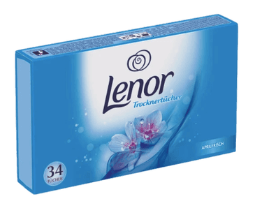 Lenor Trockentucher 5stk Ленор Ароматизирующие салфетки для сушильной машины, "Апрельская свежесть", 5 упаковок х 34 штуки (170 шт)