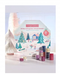 Yankee Candle Адвент календарь "24 Days of Fragrance", свечи 24 шт и подсвечник
