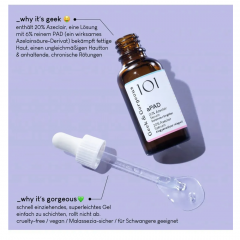Geek &amp; Gorgeous aPAD serum, Сыворотка с азелаиновой кислотой 20%, от покраснений и акне, для проблемной и чувствительной кожи, 30 мл