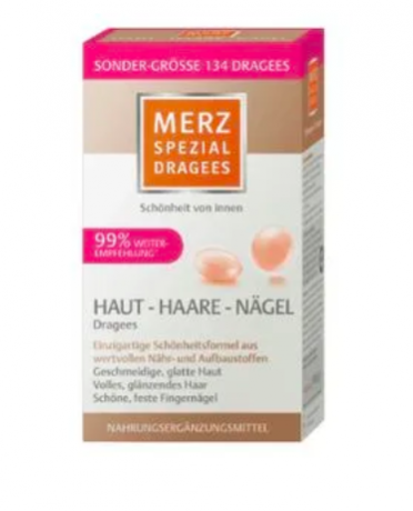 Merz Spezial Haar-Activ Dragees + Haut Haare Nagel  НАБОР Мерц Специальные драже для активного роста волос 120шт + Драже для кожи, волос и ногтей 134шт