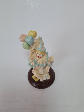 Valentino Винтажная Коллекционная фигурка "Клоун с шарами", 13см х 7 см, Италия, 1950-60гг.