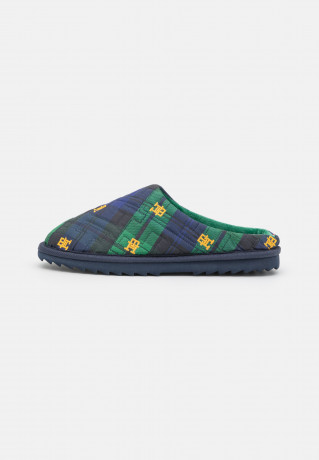 Tommy Hilfiger QUILTED Slippers dark blue СТЕГАНЫЕ Тапочки темно-синий