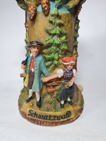 Gunter, Wachs Waren Fabrik Декоративная свеча "Влюбленная пара в лесу", 23 x 12,5 см, Германия, 1960-70гг.