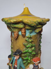 Gunter, Wachs Waren Fabrik Декоративная свеча "Влюбленная пара в лесу", 23 x 12,5 см, Германия, 1960-70гг.