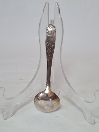 Ложка серебряная винтажная Jami-Favorit в заводской коробке с паспортом изделия, 17 x 6 см, Германия, 1960-70гг.