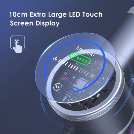 lubluelu lubluelu Akku-Hand-und Stielstaubsauger, 255,00 W, Beutellos, 62dB Ultraleise Anti-Verwicklung VD-VC2206-EU,Akkustaubsauger Kabellos  Беспроводной ручной пылесос lubluelu, 255,00 Вт, без мешка, бесшумный, 62 дБ, с защитой от спутывания VD-VC2206-