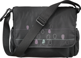 babylove schwarz Черная Сумка для Молодых Мам с Внутренними Карманами и Возможностью Закрепить на Коляске, 1 шт