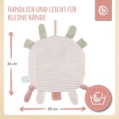 bieco Schmusetuch Baby mit Knistereffek Schnuffeltuch 36cm Greifspielzeug Knistertuch Schnuffeltucher Тканевое одеяло для младенцев с потрескивающим эффектом 36 см захватывающая игрушка одеяло из потрескивающей ткани