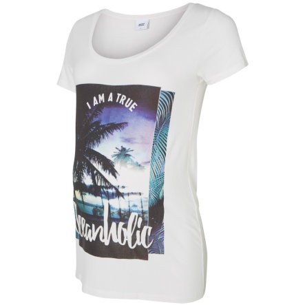 mama licious T-Shirt MLBEACHY snow white