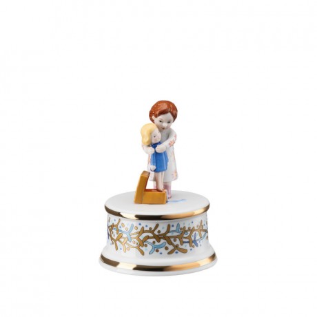 Hutschenreuther Hutschenreuther Jahresartikel Weihnachten 2022 Spieluhr klein 'Weihnachtsabend' d: 9 cm / h: 13 cm Ежегодная статья Hutschenreuther Рождественская музыкальная шкатулка 2022 маленькая "Сочельник" d: 9 см / высота: 13 см