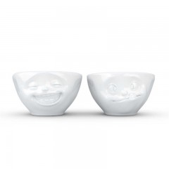 Fiftyeight Products TV Tassen Schalchen Set 2-tlg. - lachend &amp; lecker 0,10 L Набор подставок для телевизора 2 шт. - смеющийся и вкусный 0,10 л