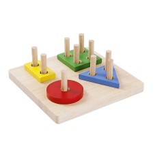PLANTOYS Lernspiel Sortierbrett geometrische Formen Lernspiele Образовательная игра сортировка геометрических фигур развивающие игры