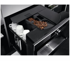 AEG AEG Einbau-Kaffeevollautomat KKK994500M, Premium-Drehwahler mit Beruhrungssensor Antifinger Edelstahl-Beschichtung 2 Heizsysteme fur eine optimale Bruhtemperatur und Dampfausgabe  Встраиваемая полностью автоматическая кофемашина AEG KKK994500M, поворо