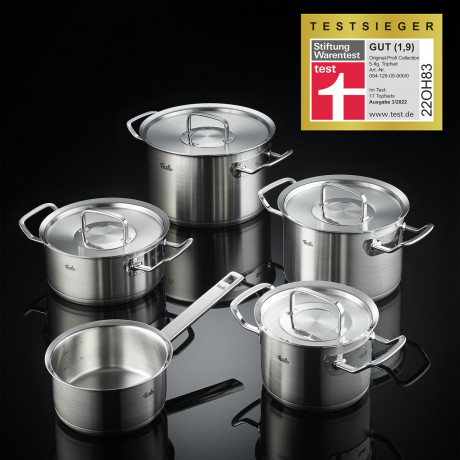 Fissler Fissler Topfset 5-tlg. ORIGINAL-PROFI COLLECTION 2 silber Набор горшков Fissler, 5 штук. ОРИГИНАЛЬНАЯ ПРОФЕССИОНАЛЬНАЯ КОЛЛЕКЦИЯ 2