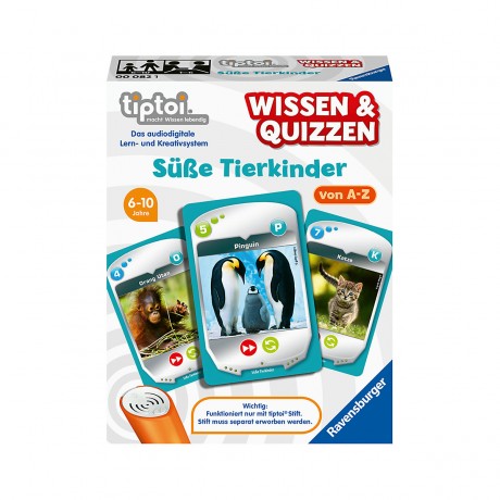 Ravensburger tiptoi Wissen  Quizzen: Susse Tierkinder Тесты на знание tiptoi: дети милых животных