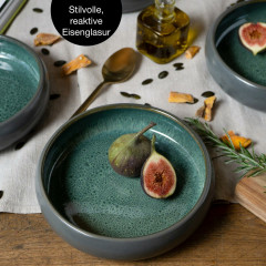 Moritz &amp; Moritz Moritz &amp; Moritz Suppenteller 4-tlg REACTIV grau Суповая тарелка Moritz &amp;amp; Moritz, 4 предм. REACTIV