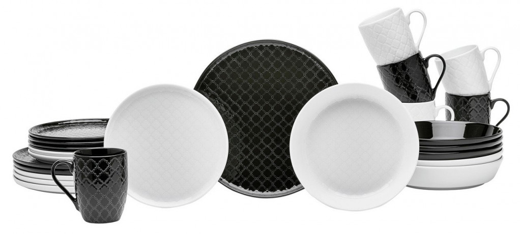 Van Well Van Well Kombiservice 24-tlg. BLACK AND WHITE weiss/schwarz Комбинированный сервиз Van Well 24 шт. ЧЕРНОЕ И БЕЛОЕ