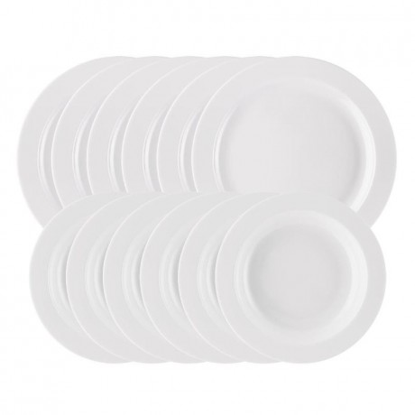 Arzberg Arzberg Porzellan Form 1382 Weiss Speise-Set 12-tlg. Фарфор Arzberg форма 1382 белый столовый сервиз 12 предметов.