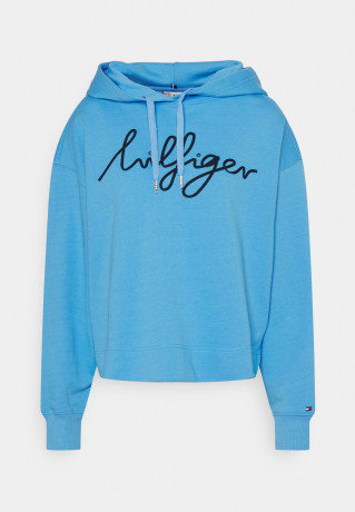Tommy Hilfiger RELAXED SCRIPT HOODIE Sweatshirt hydrangea blue RELAXED SCRIPT HOODIE Свитер гортензия синяя