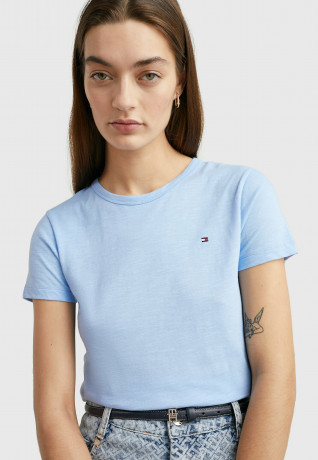 Tommy Hilfiger 1985 C NK SS Basic T-shirt vessel blue 1985 C NK SS — базовая футболка сосуд синий