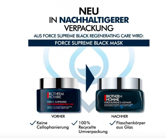 Biotherm Homme Маска-Ночной крем для лица Force Supreme 50 мл