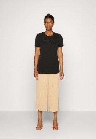 Tommy Hilfiger Print T-shirt black футболка с принтом черный