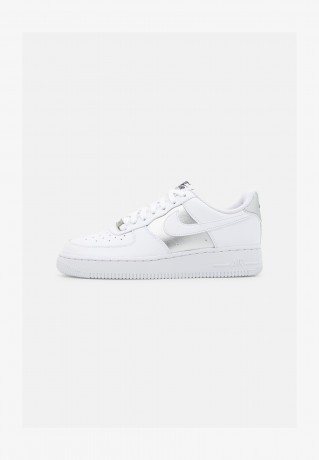Nike Sportswear WMNS AIR FORCE 1 #x27;07 REC Sneaker low white/black/metallic silver WMNS AIR FORCE 1 #x27;07 REC Низкие кроссовки женские белый/черный/серебристый металлик