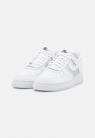 Nike Sportswear WMNS AIR FORCE 1 #x27;07 REC Sneaker low white/black/metallic silver WMNS AIR FORCE 1 #x27;07 REC Низкие кроссовки женские белый/черный/серебристый металлик