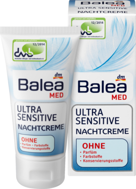Balea MED Nachtcreme Ultra Sensitive Ночной крем для сверхчувствительной кожи, 50 мл